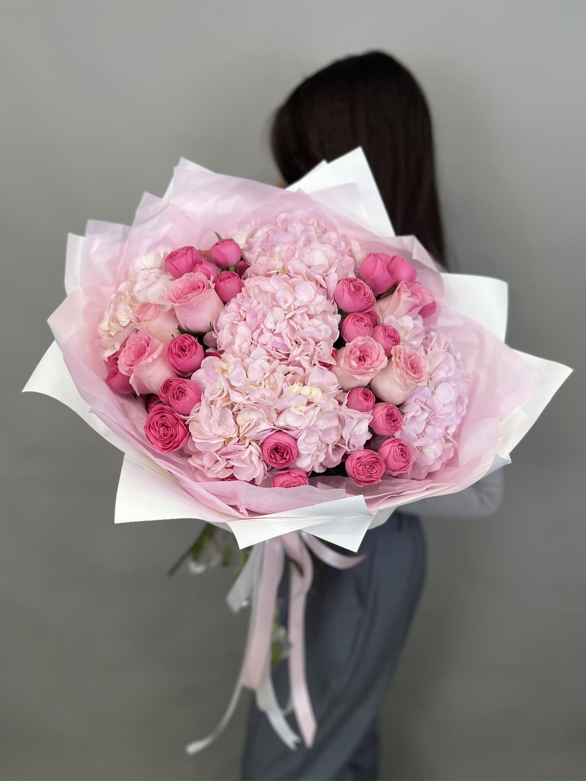 Дизайнерский букет "Пурпурный" L