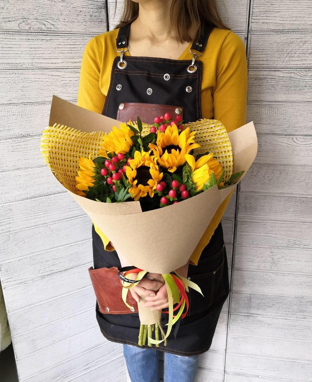 Букет "Оранжевый поцелуй"