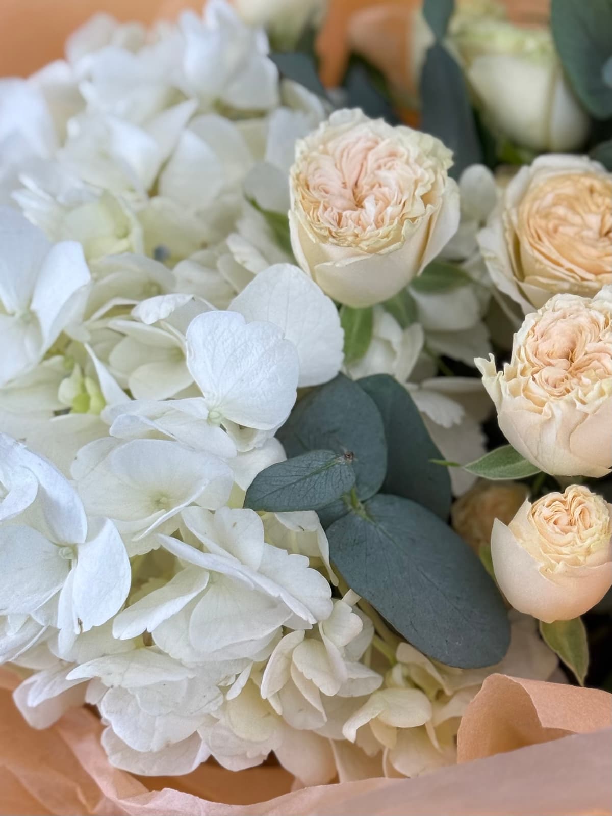 Букет "Персиковый нюд"