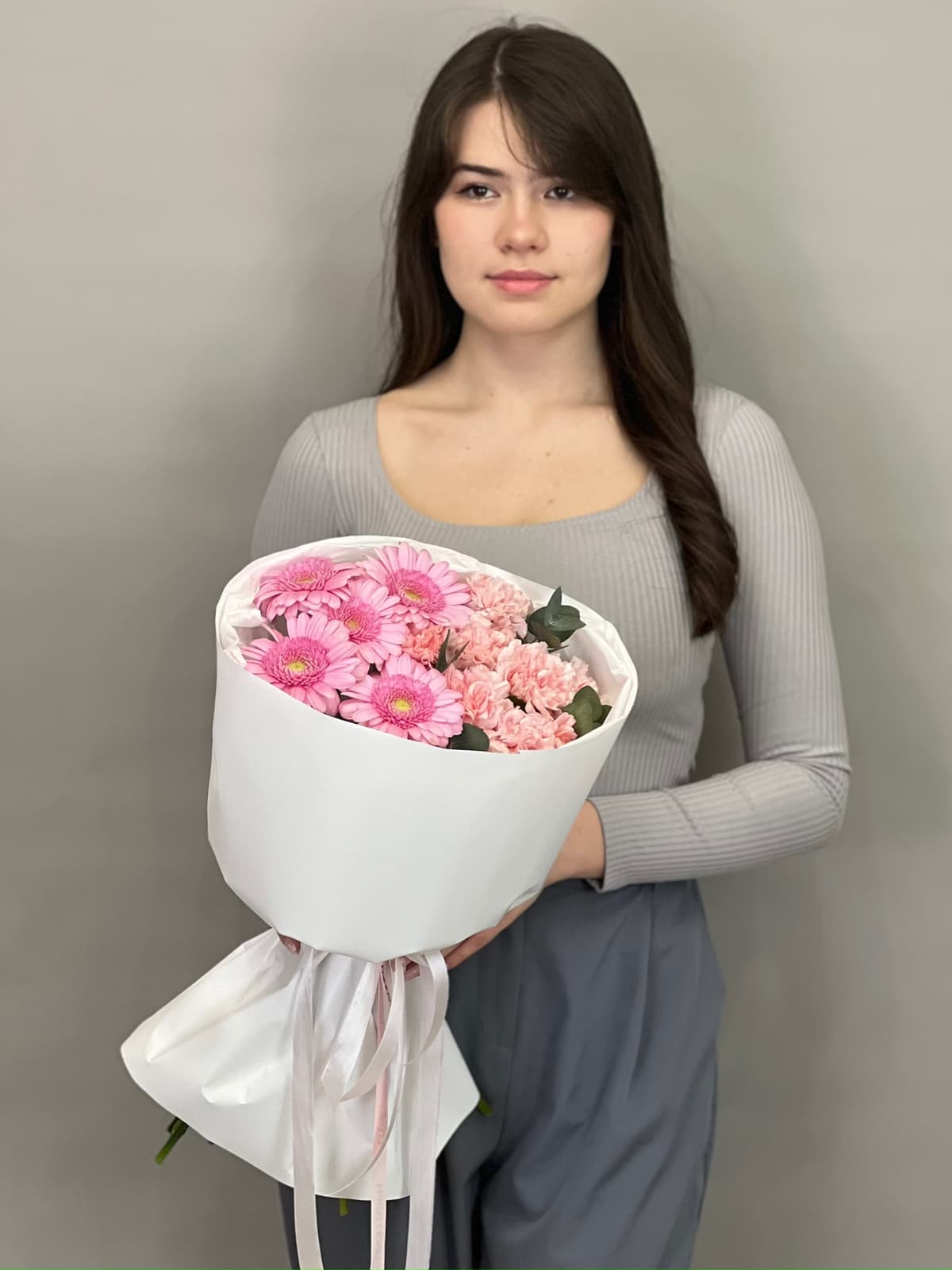 Букет "Розовая любовь"