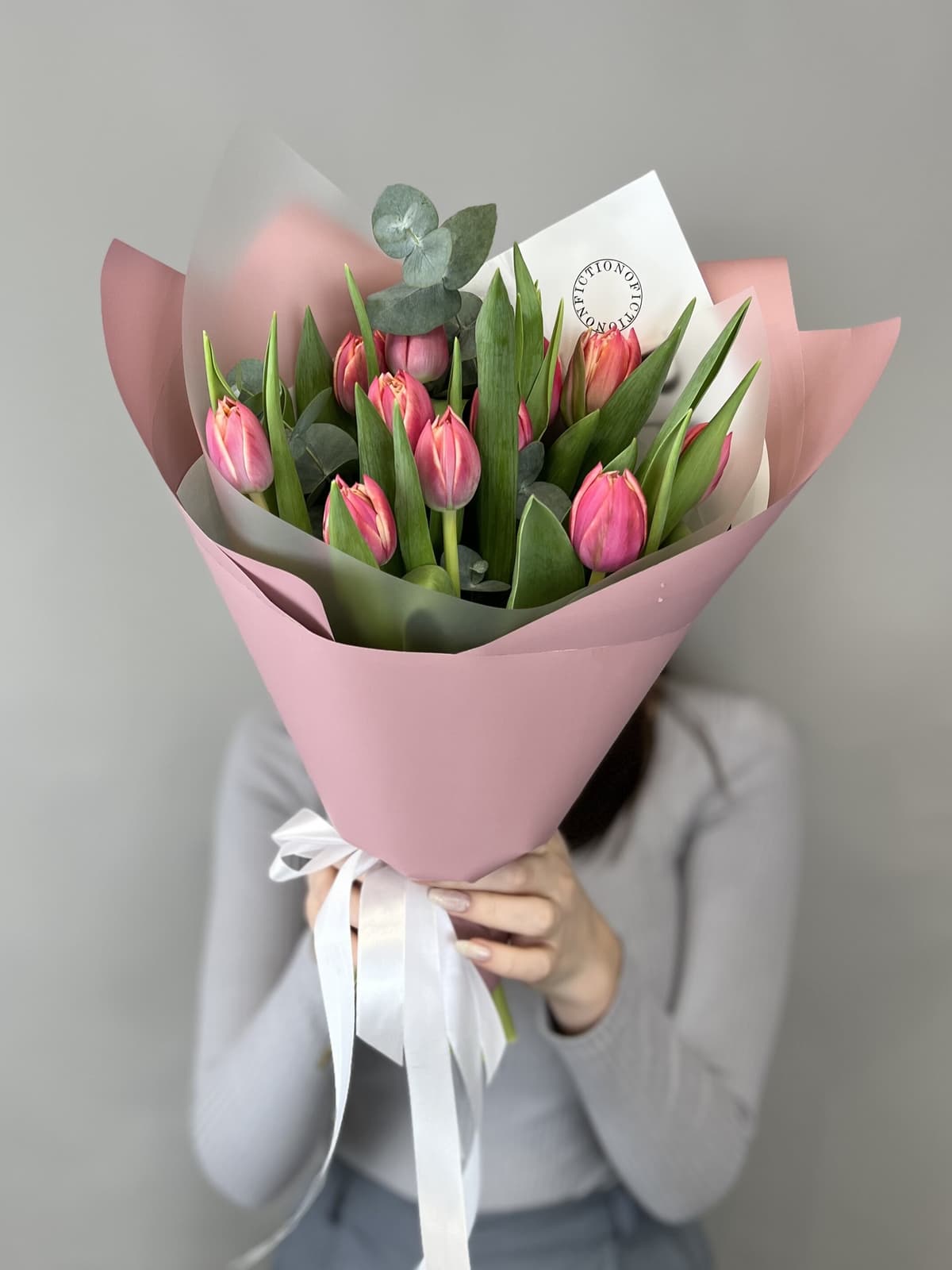 Букет пионовидных тюльпанов "Columbus" S