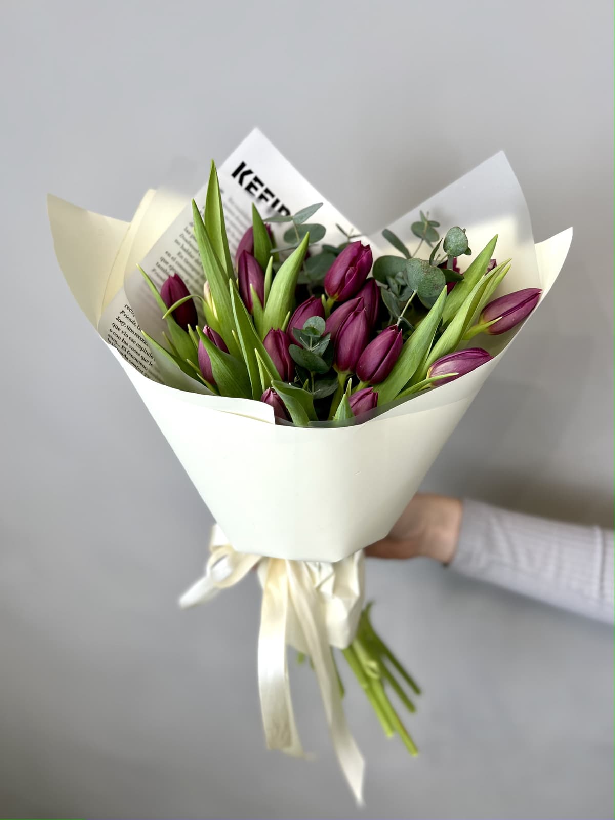 Букет пионовидных тюльпанов «Дубль Принцесс» (19)