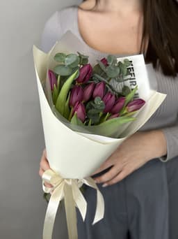 Букет пионовидных тюльпанов "Double Princess" S