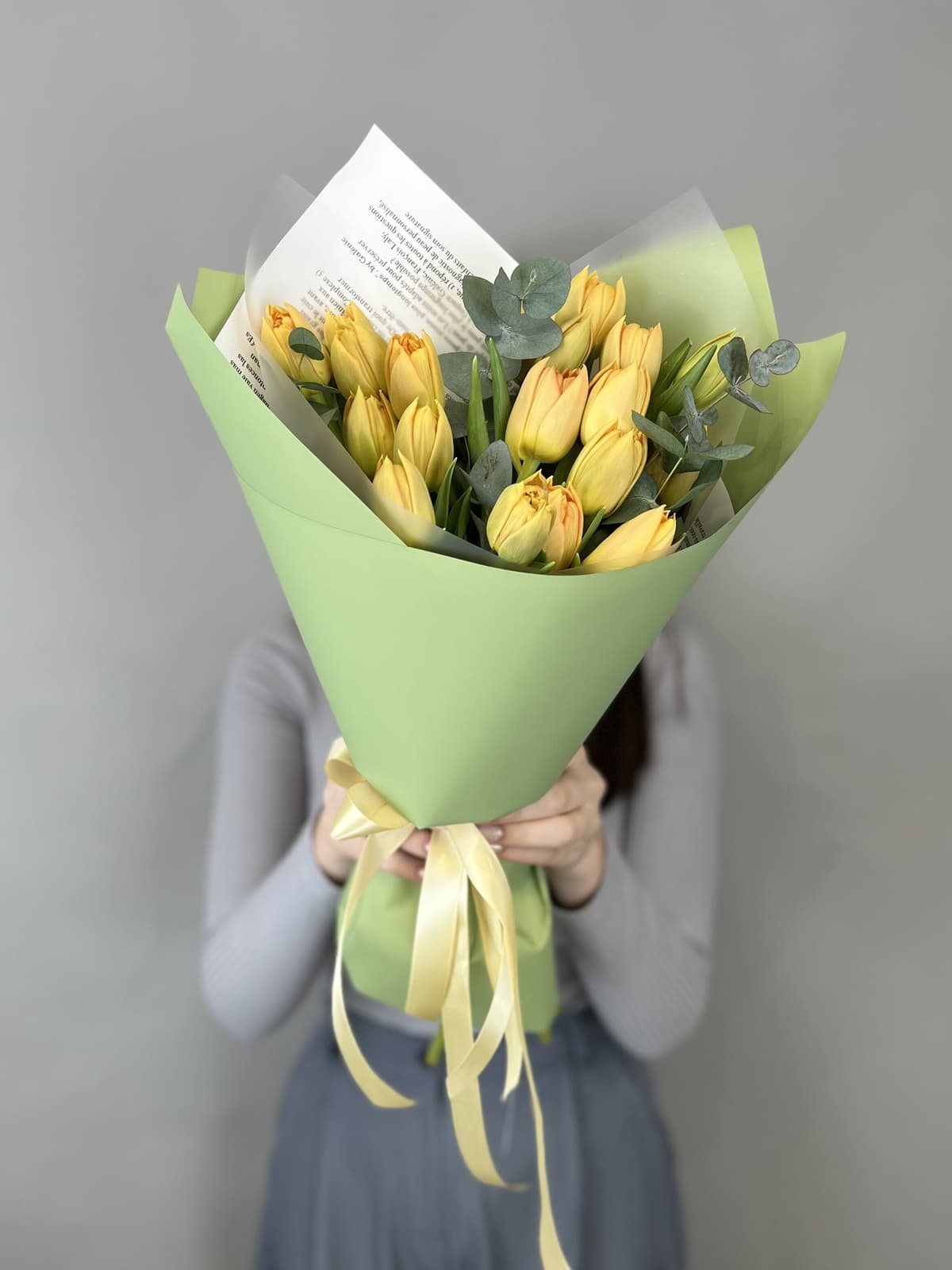 Букет пионовидных тюльпанов "Orca" M Менделеева