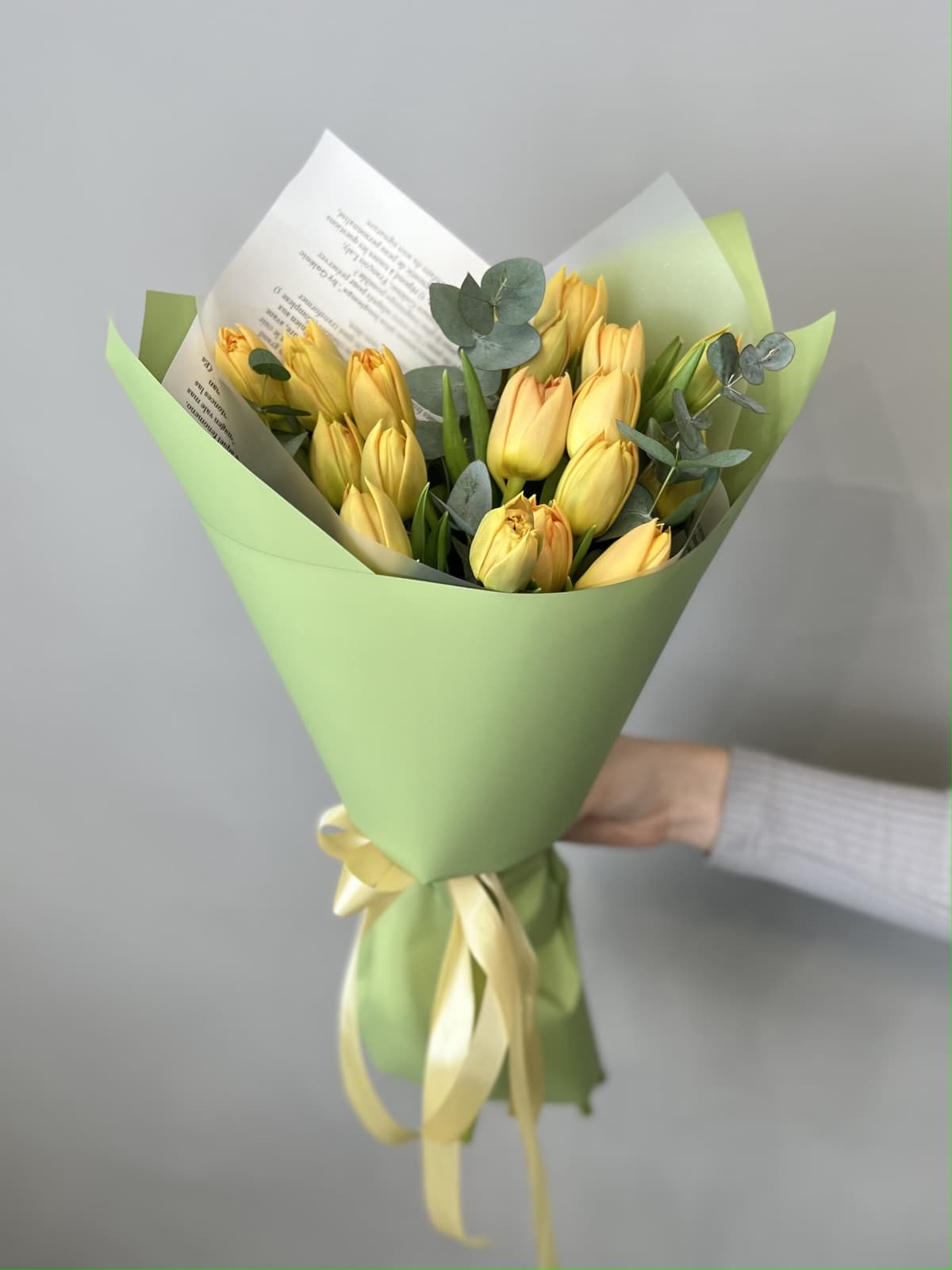 Букет пионовидных тюльпанов "Orca" M