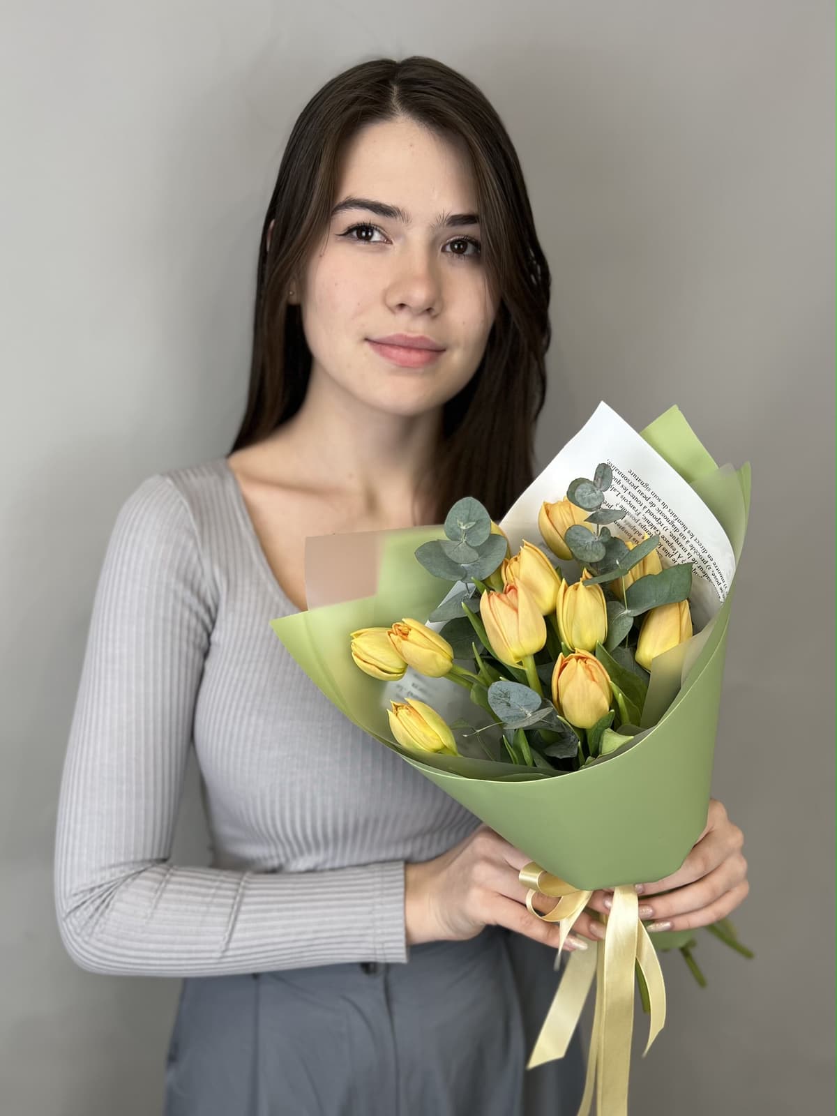 Букет пионовидных тюльпанов "Orca" S