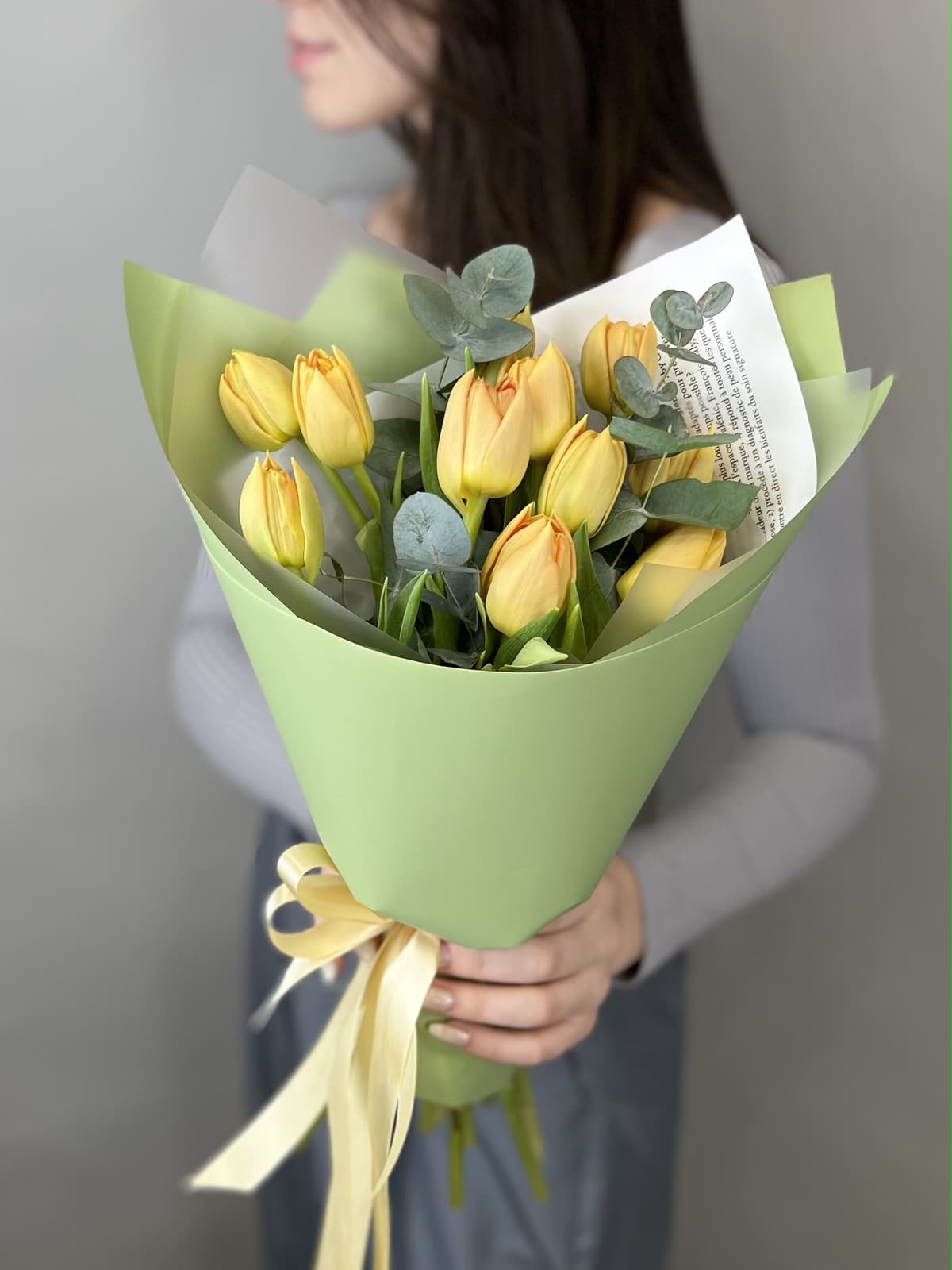 Букет пионовидных тюльпанов "Orca" S