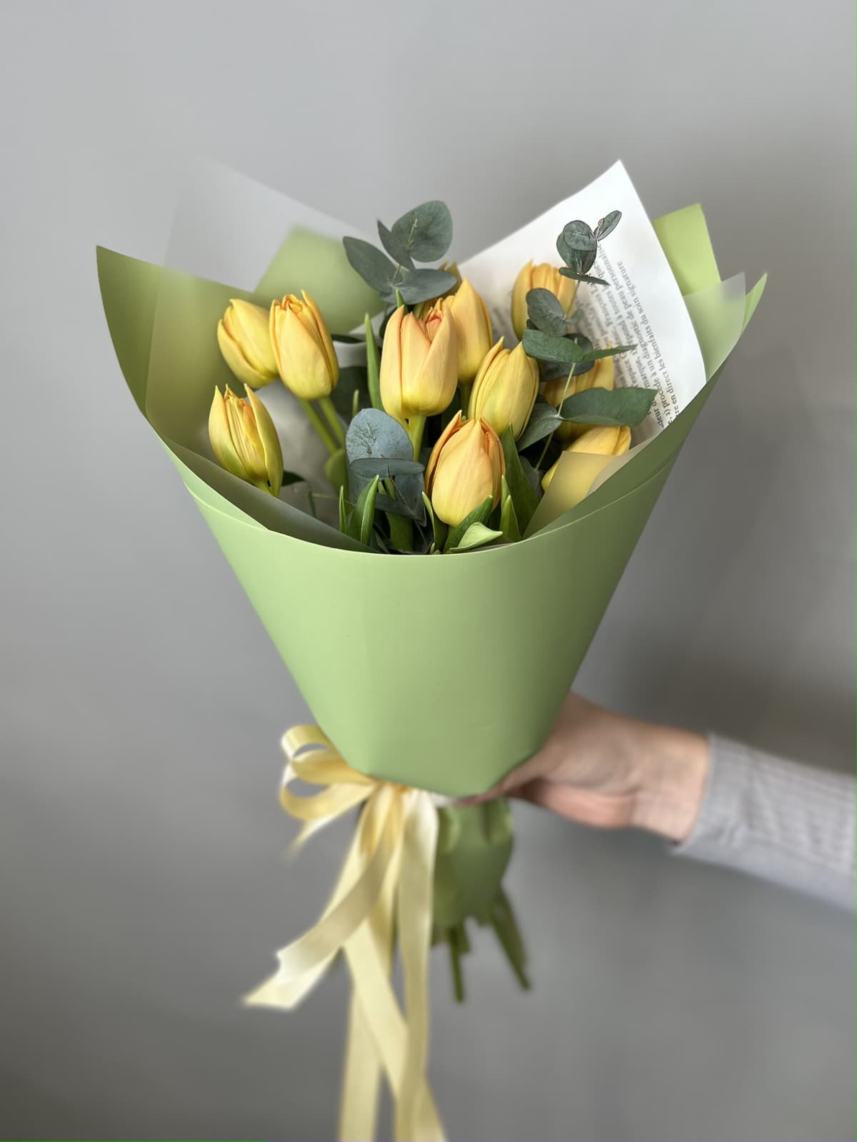 Букет пионовидных тюльпанов «Орка» (11)