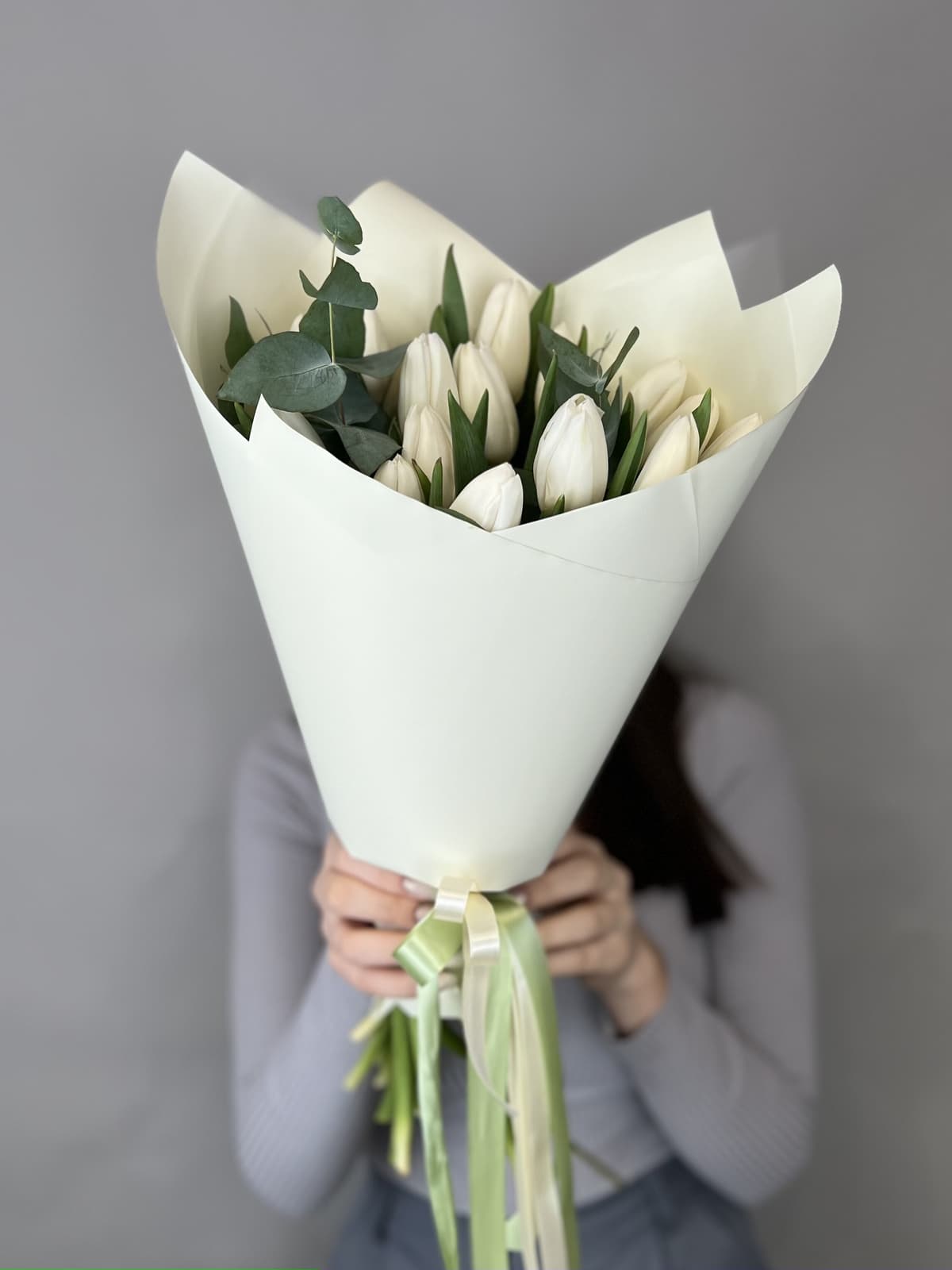 Букет "Привет весна" белый Проспект