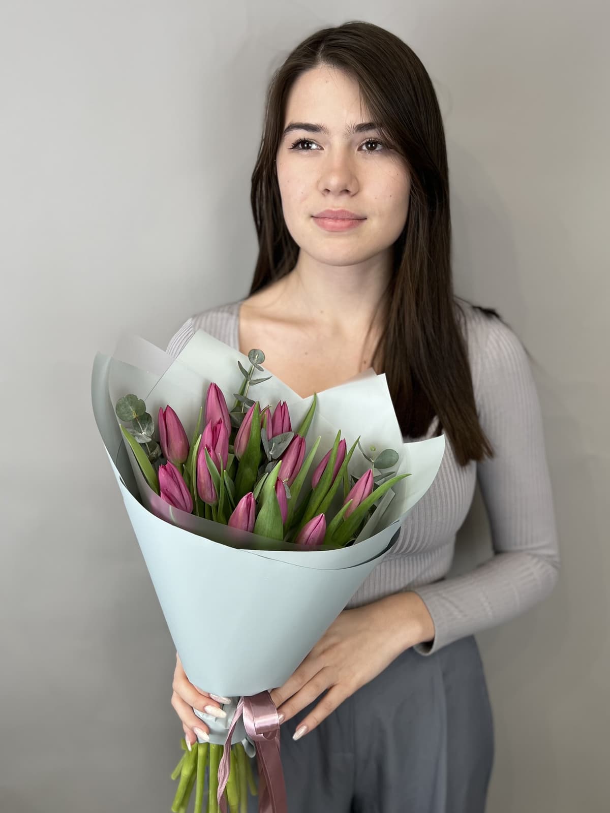 Букет "Привет весна" purple Жукова