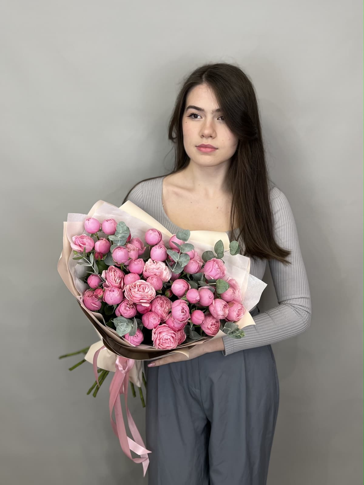 Весенний букет "Пудра" M