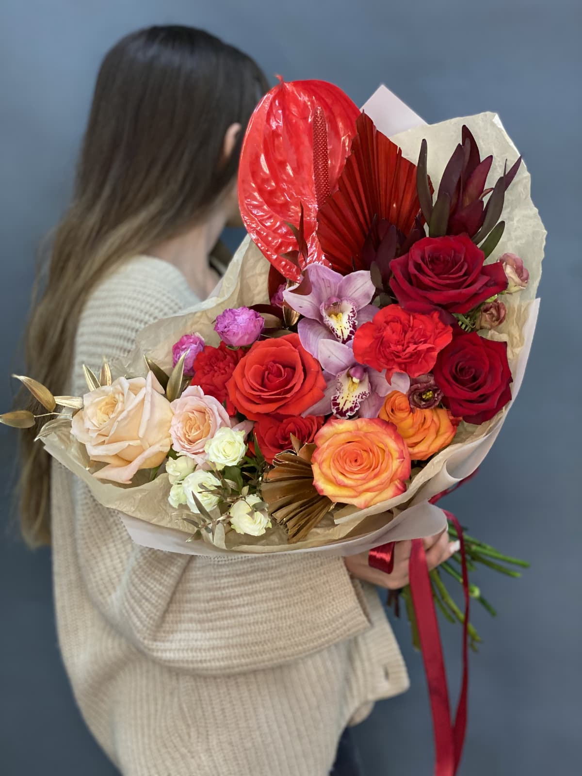 Букет "Red corals" M