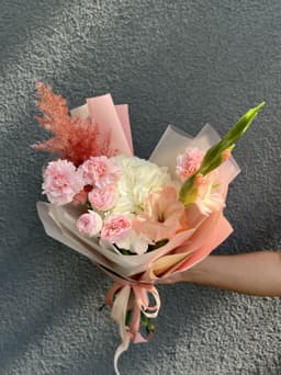 Букет с Гладиолусом и Кортадерией