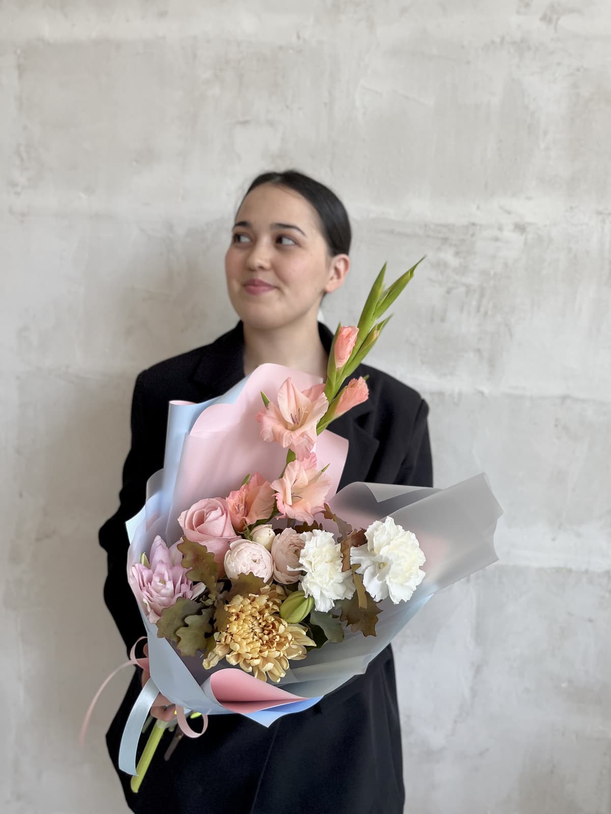 Букет с Гладиолусом