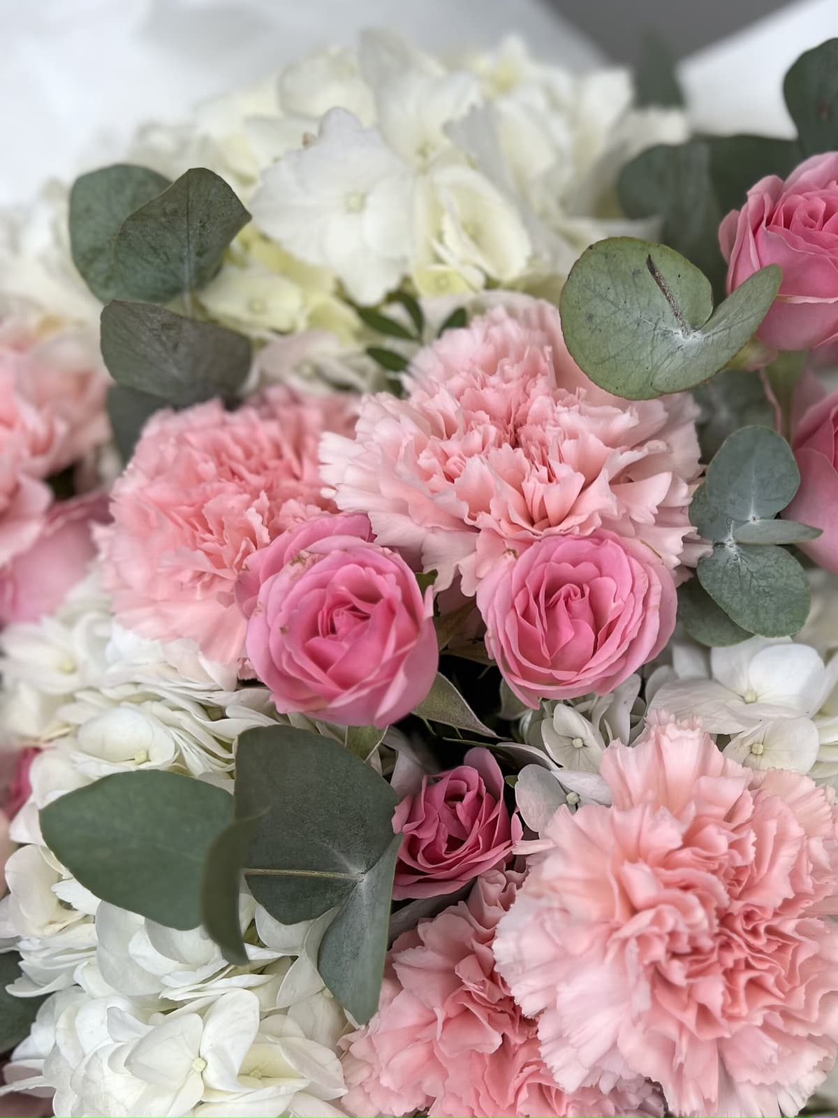 Оригинальный букет "Сияние" розовый M