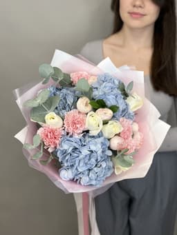 Цветочный букет "Туман" M
