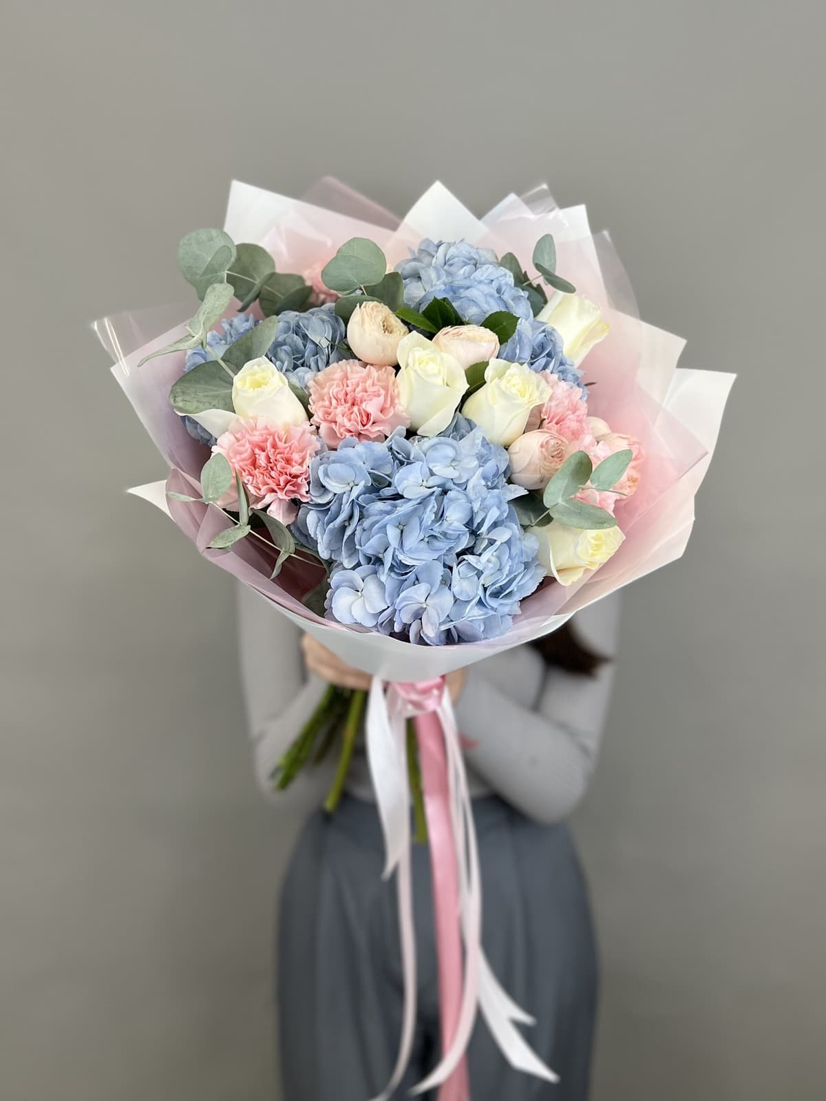 Цветочный букет "Туман" M