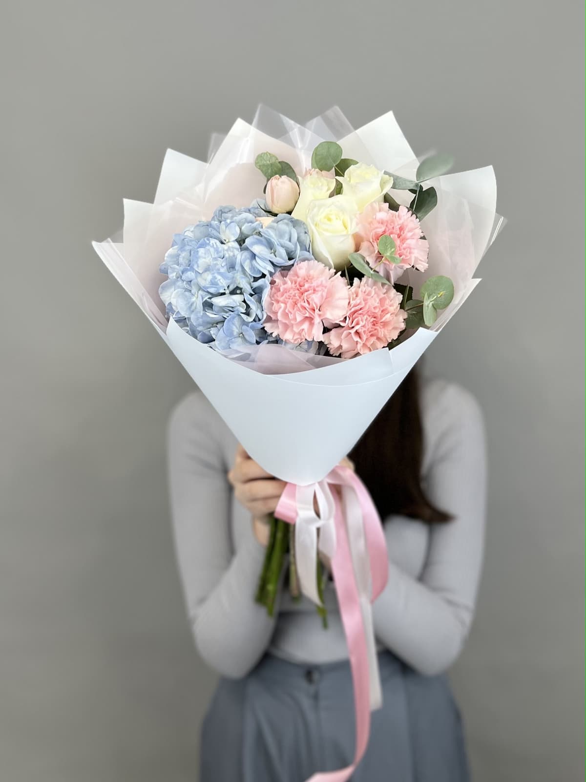 Весенний мини букет "Туман"