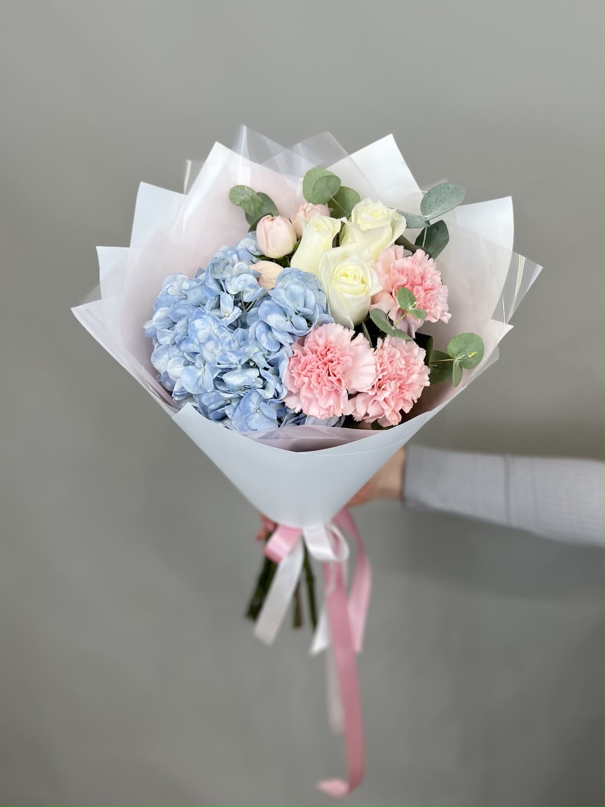 Весенний мини букет "Туман"