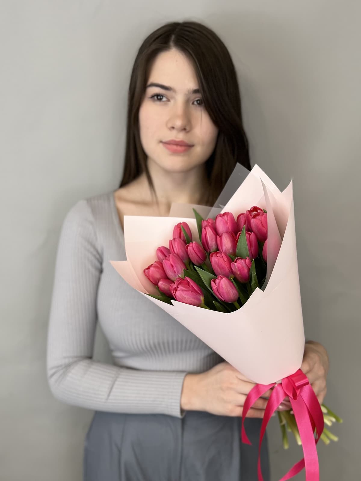 Букет тюльпанов "Lipstick" S