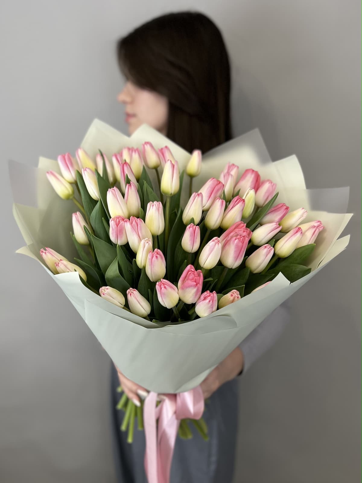 Букет тюльпанов "Pink" L Жукова