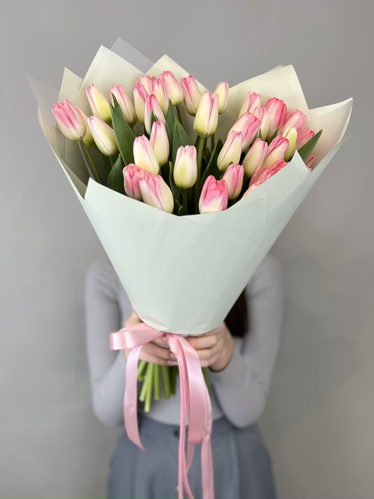 Букет тюльпанов "Pink" M