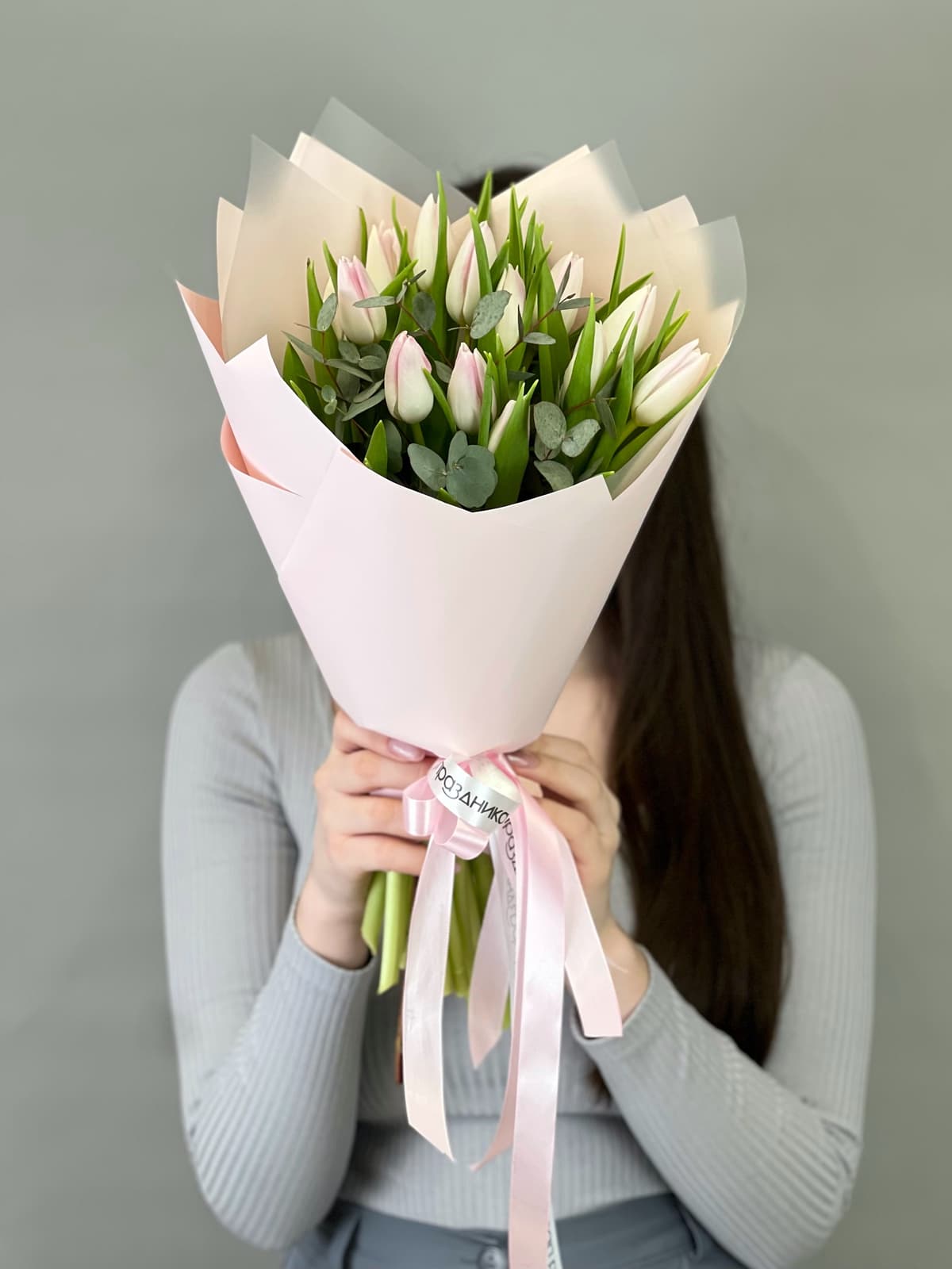 Букет тюльпанов "Розовый" (15)