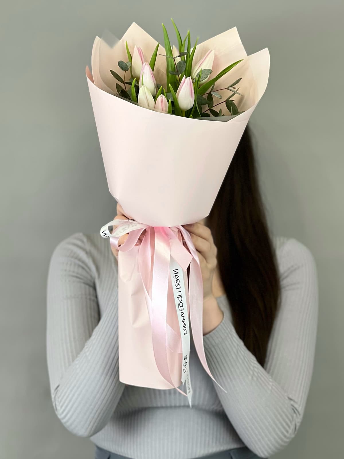 Свежий букет тюльпанов "Pinky" XXS