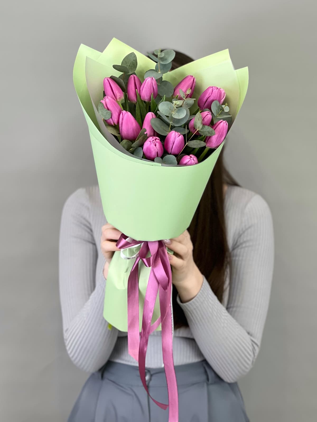 Букет тюльпанов "Лилу" (15)