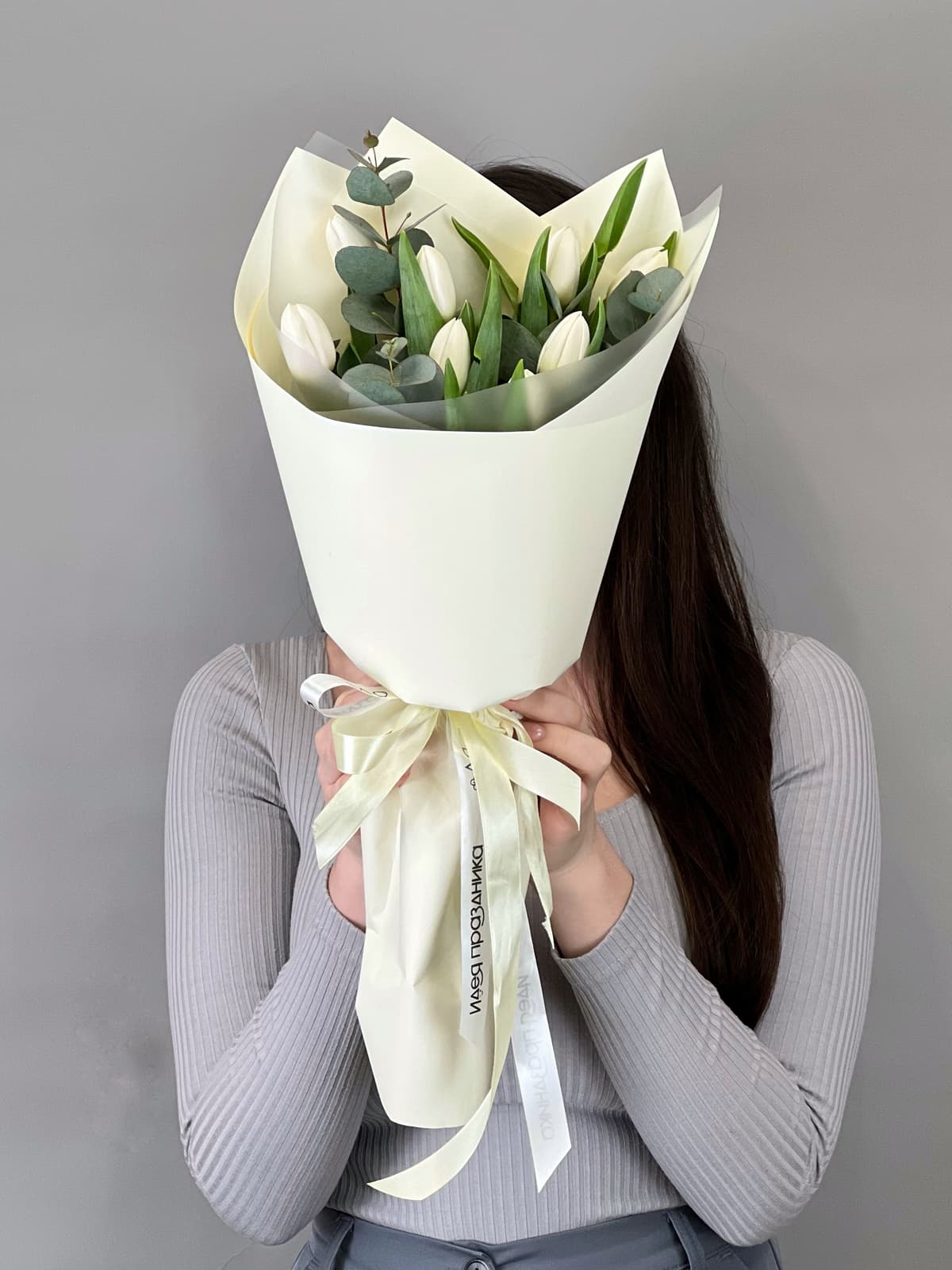 Букет тюльпанов "Snowy" XS