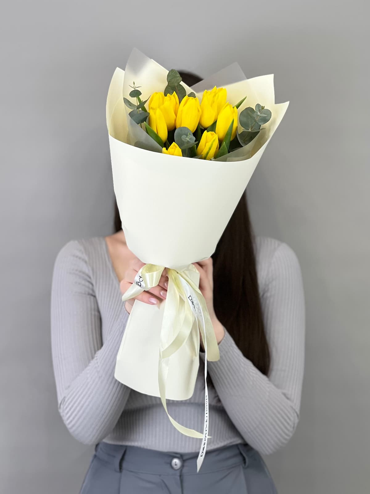 Свежий букет тюльпанов "Sunny" XS