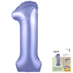 Цифры 100 см Фиолетовый пастель Slim 1