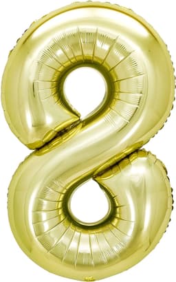 Цифры 100 см светлое золото 8