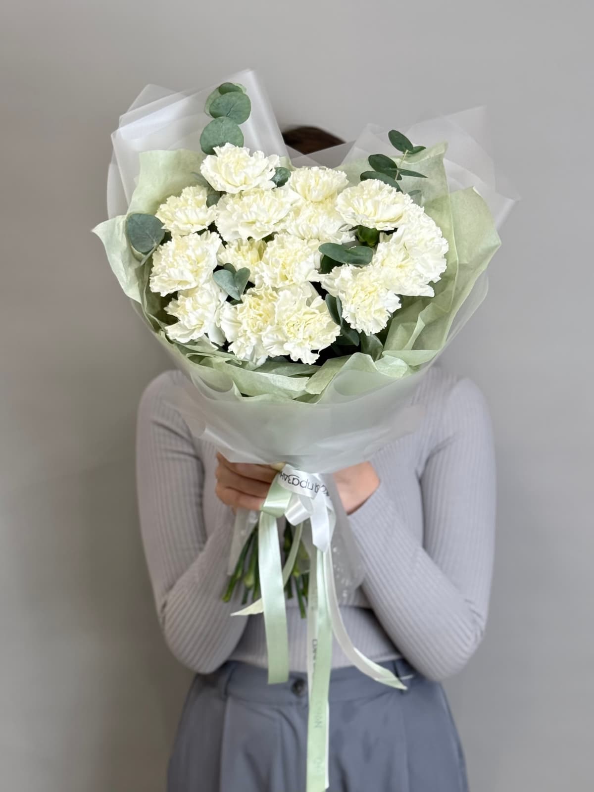 Цветочный букет "Встреча с тобой" белый M