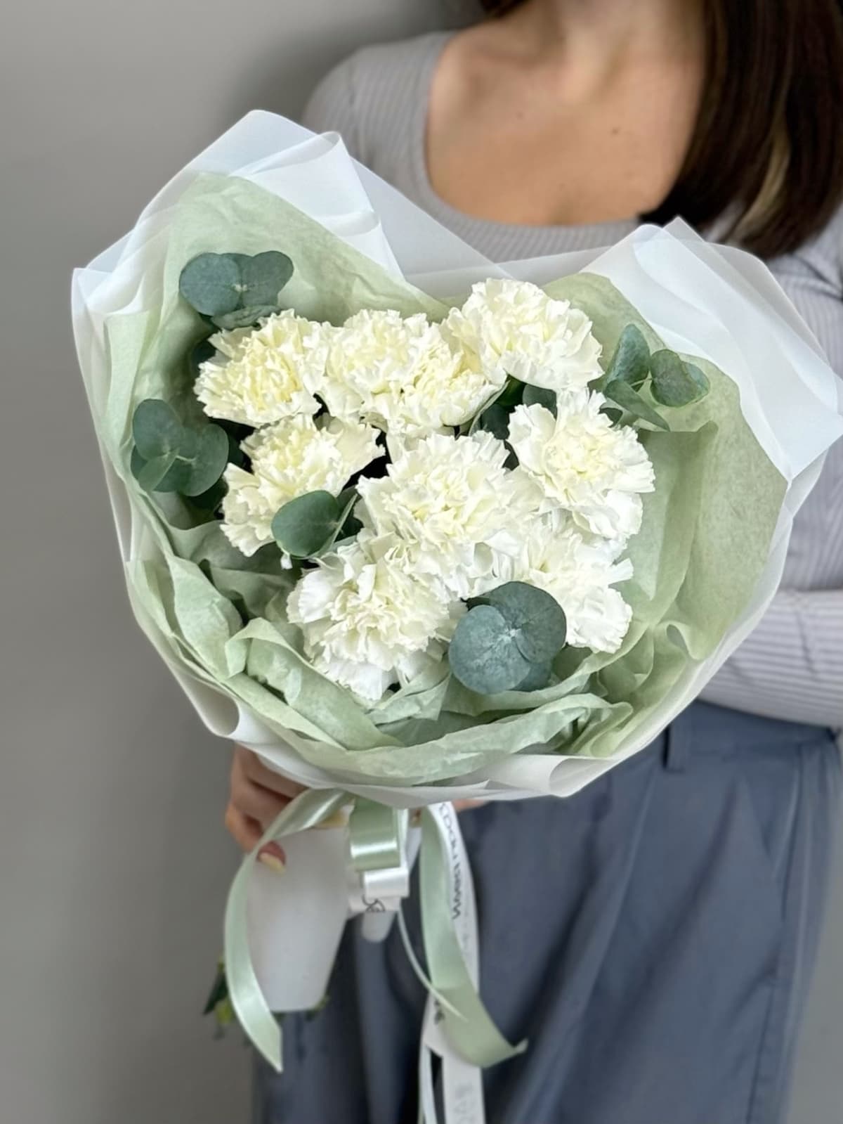 Цветочный букет "Встреча с тобой" белый S