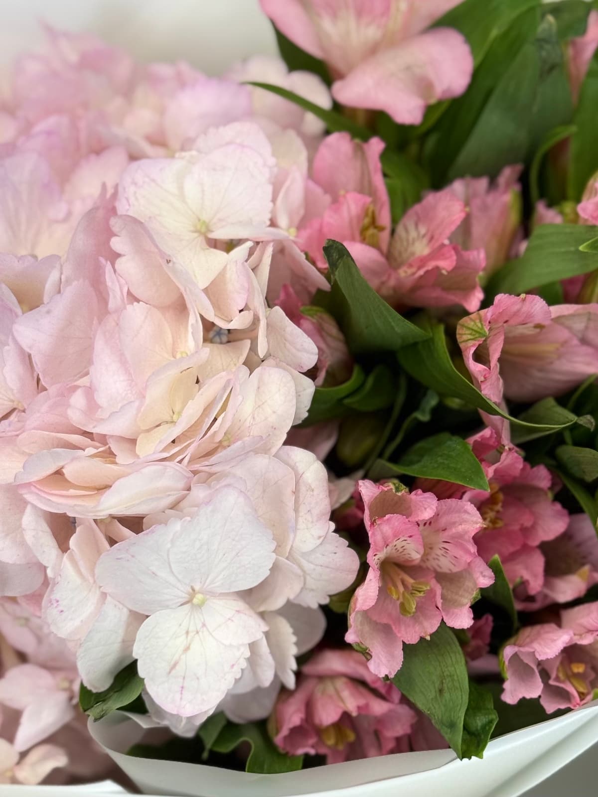 Дуо букет цветов "Легкость" розовый