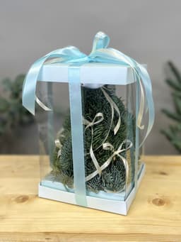 Елка в подарочной упаковке "Голубая" S