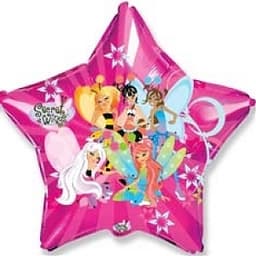 Ф 18" Феи Вингс на розовой звезде/FM