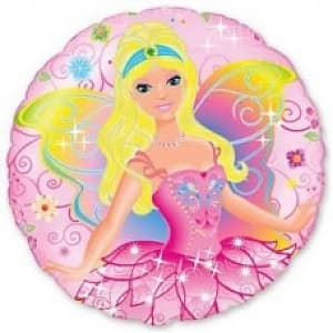 Ф 18" Фея на розовом круге/FM Ф 18" Фея на розовом круге/FM