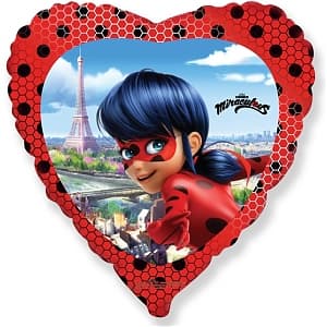 Ф 18" Леди Баг в сердце/FM/