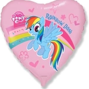 Ф 18" Пони в сердечке/FM/