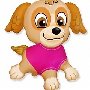 Ф М/ФИГУРА/3 Щенок в розовом/FM/