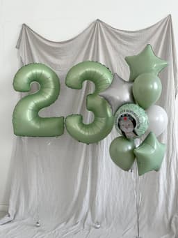 Фонтан из шаров «23 февраля.Кот»