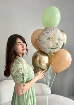 Фонтан из шаров «8 Марта мини»