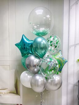 Фонтан из шаров "Изумруд"