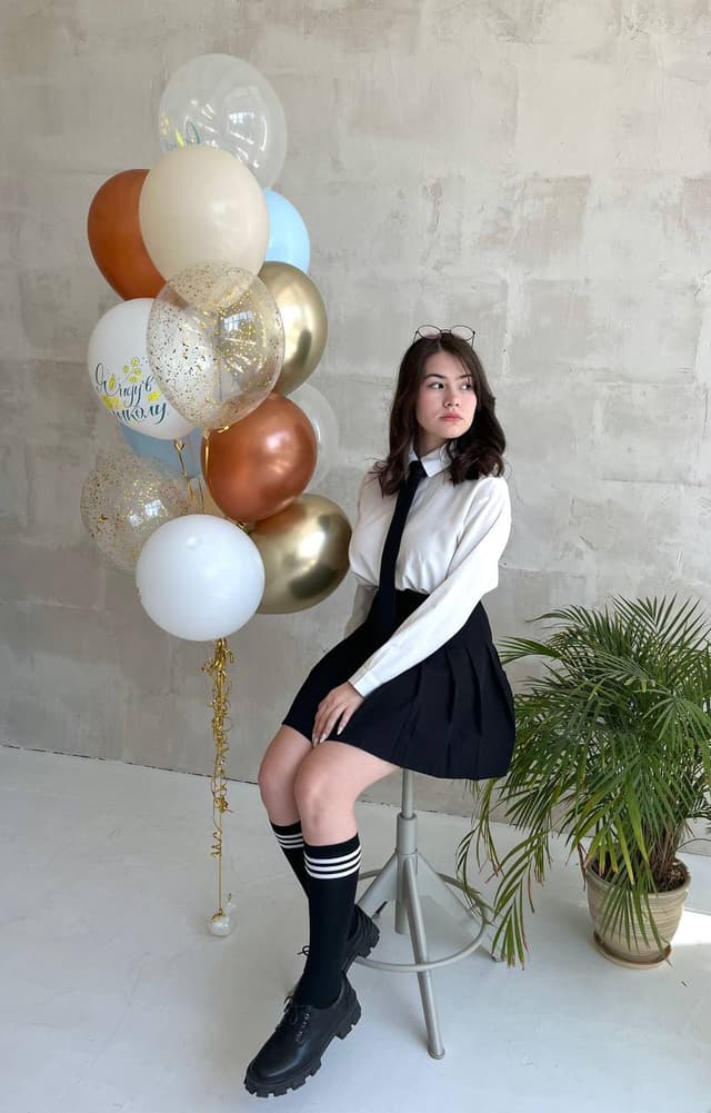 Фонтан из шаров "Холодная осень" Фонтан из шаров "Холодная осень"