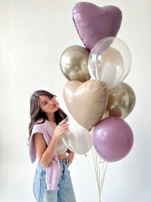 Фонтан из шаров «Лавандовое поле» Фонтан из шаров «Лавандовое поле»