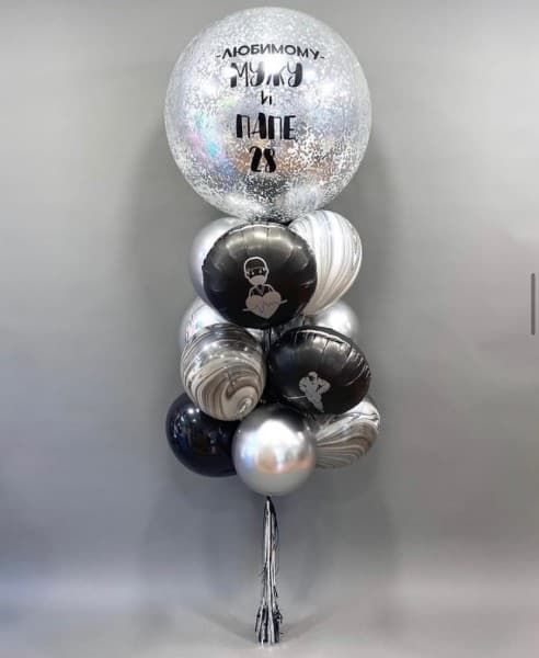 Фонтан из шаров "Любимый папа"