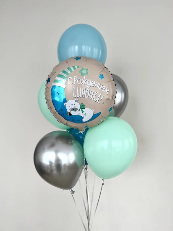 Фонтан из шаров «Мишка во сне» Фонтан из шаров «Мишка во сне»