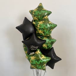 Фонтан из шаров «Моему герою»